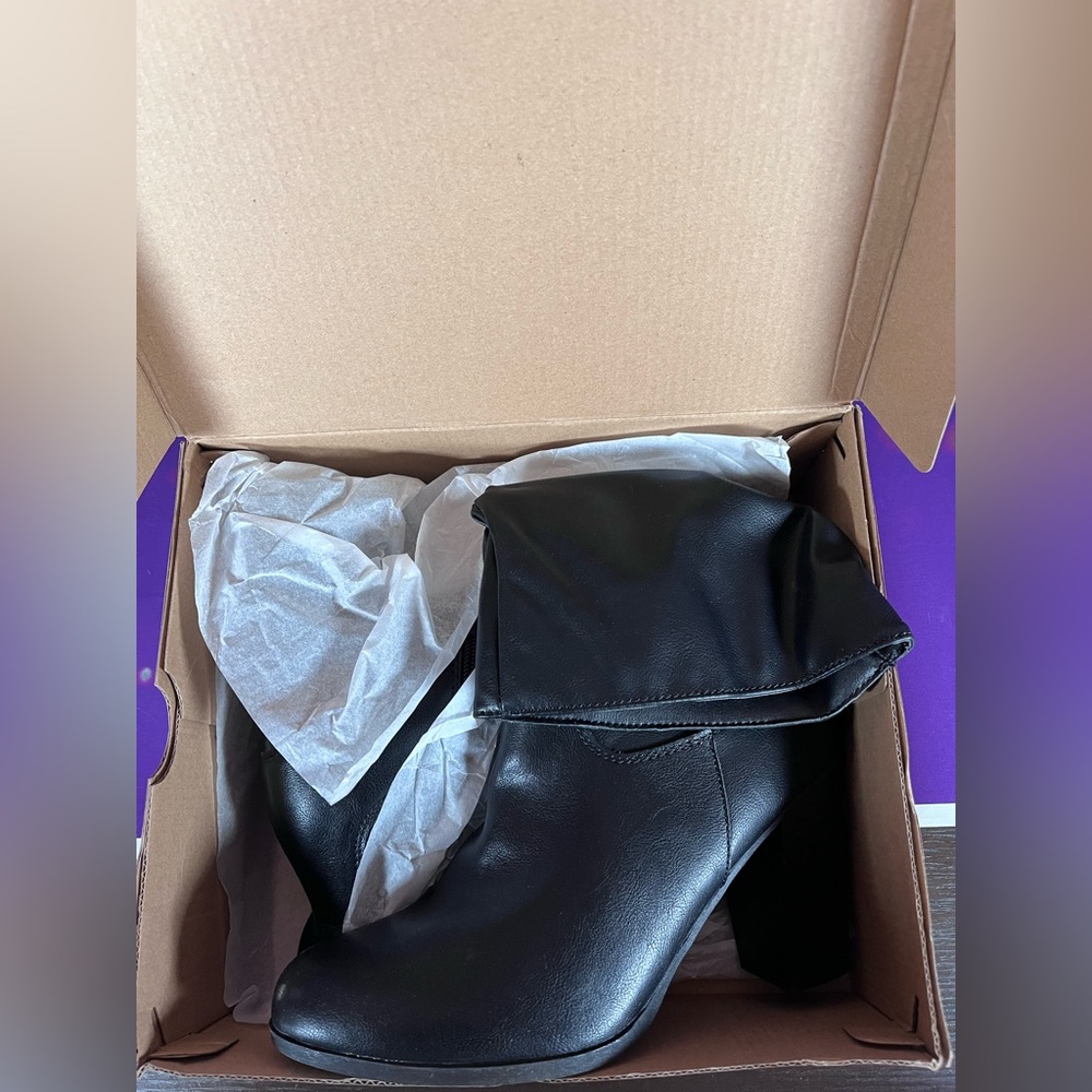 Style & Co. Black Heeled Boots - Picture 3 of 6